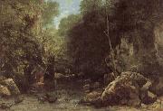 Courbet, Gustave The Shaded  stream painting